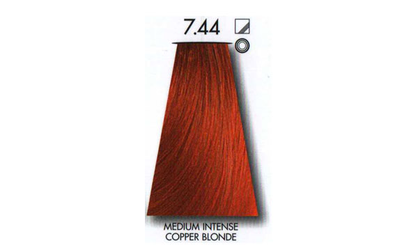   Medium intense copper blonde 7.44  KEUNE