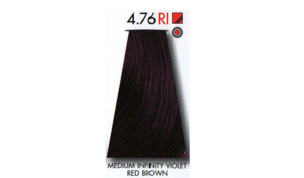   Medium infinity violet red brown 4.76 RI  KEUNE