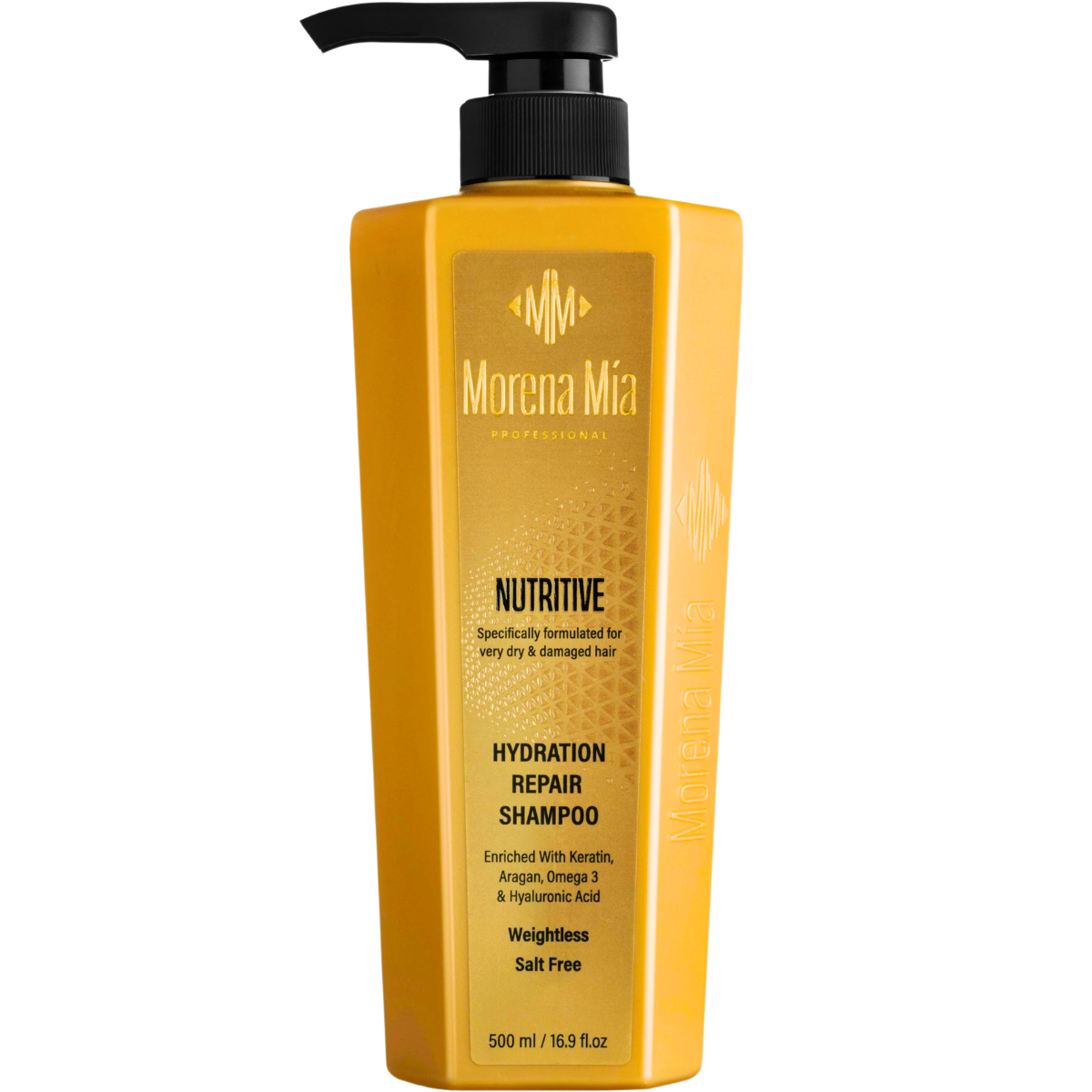 שמפו ללא מלחים מועשר בקרטין MORENA MIA לשיער פגום ויבש במיוחד 500 מ"ל