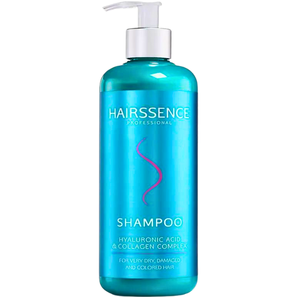 שמפו - שמפו לשיער HAIRSSENCE חומצה היאלורונית וקולגן לשיער יבש, פגום וצבוע 500 מ"ל מאת היירסנס Hairssence | | אידיאלית ל- היירסנס ללא מלחים שמפו לשיער | מושלמת ל- {{ product_use_case }}