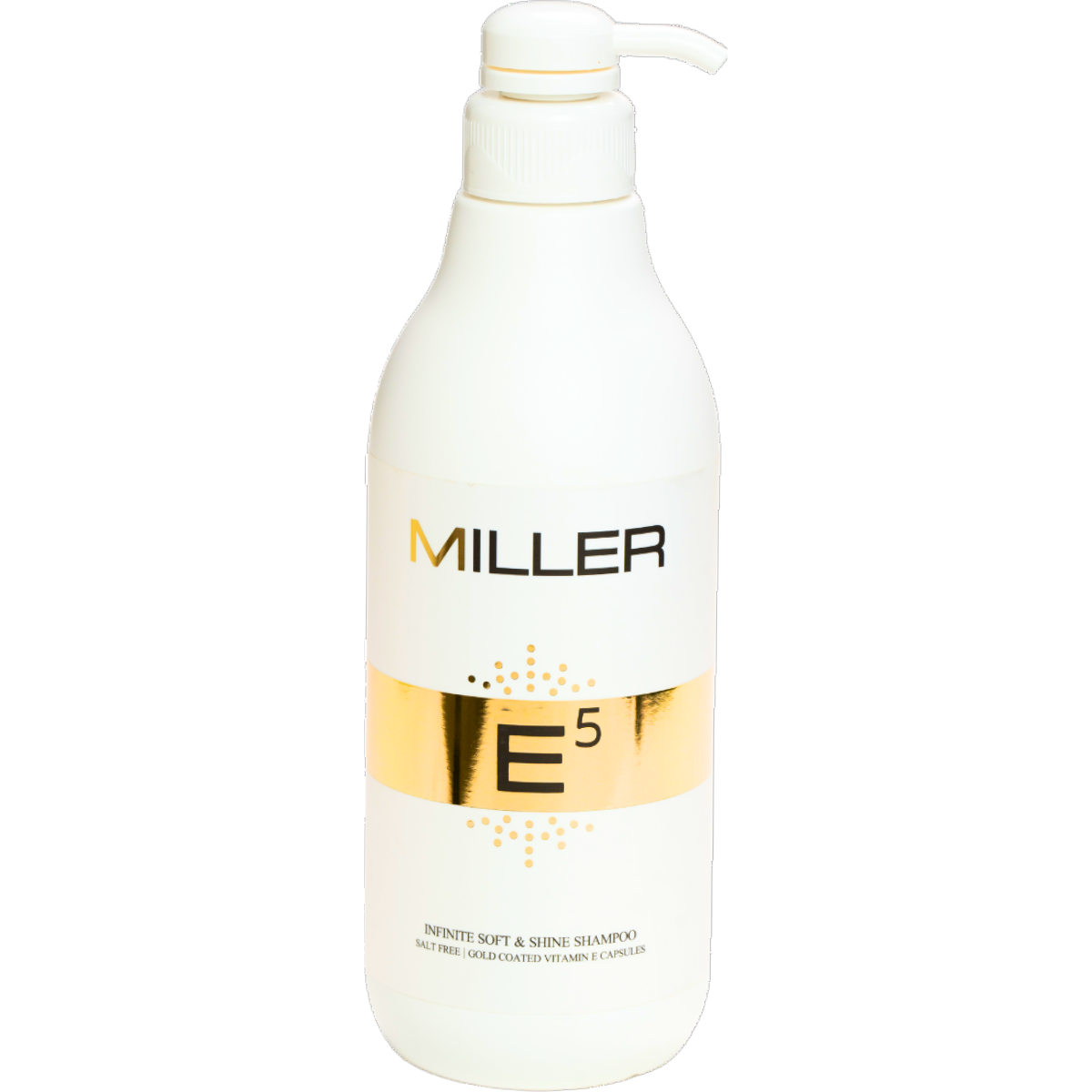שמפו ללא מלחים מועשר בקרטין MILLER E5 מסדרת גולד מילר 1000 מ"ל