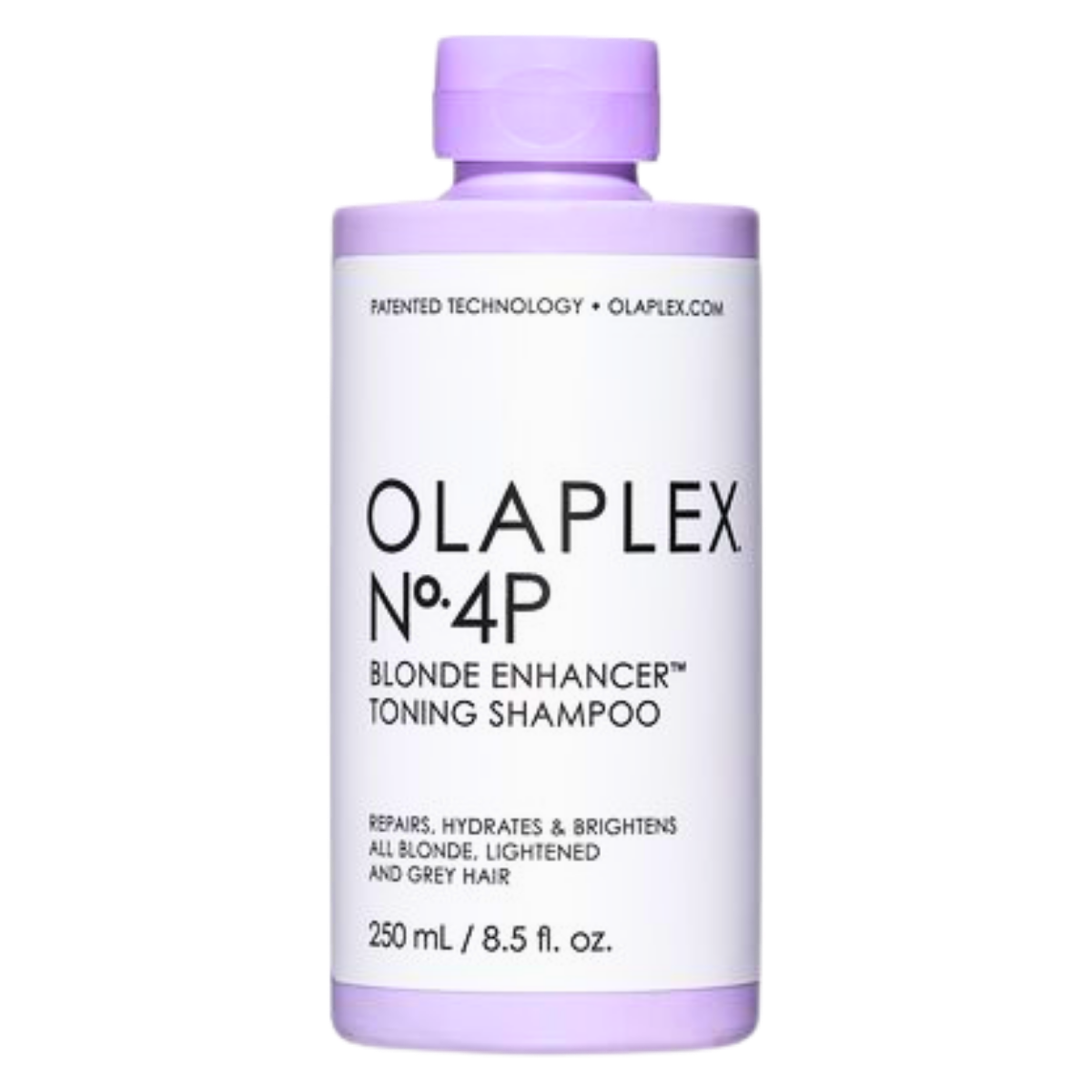 שמפו OLAPLEX NO 4P אולפלקס להעצמת הגוון והברק לשיער בלונדיני ולשיער שיבה 250 מ"ל
