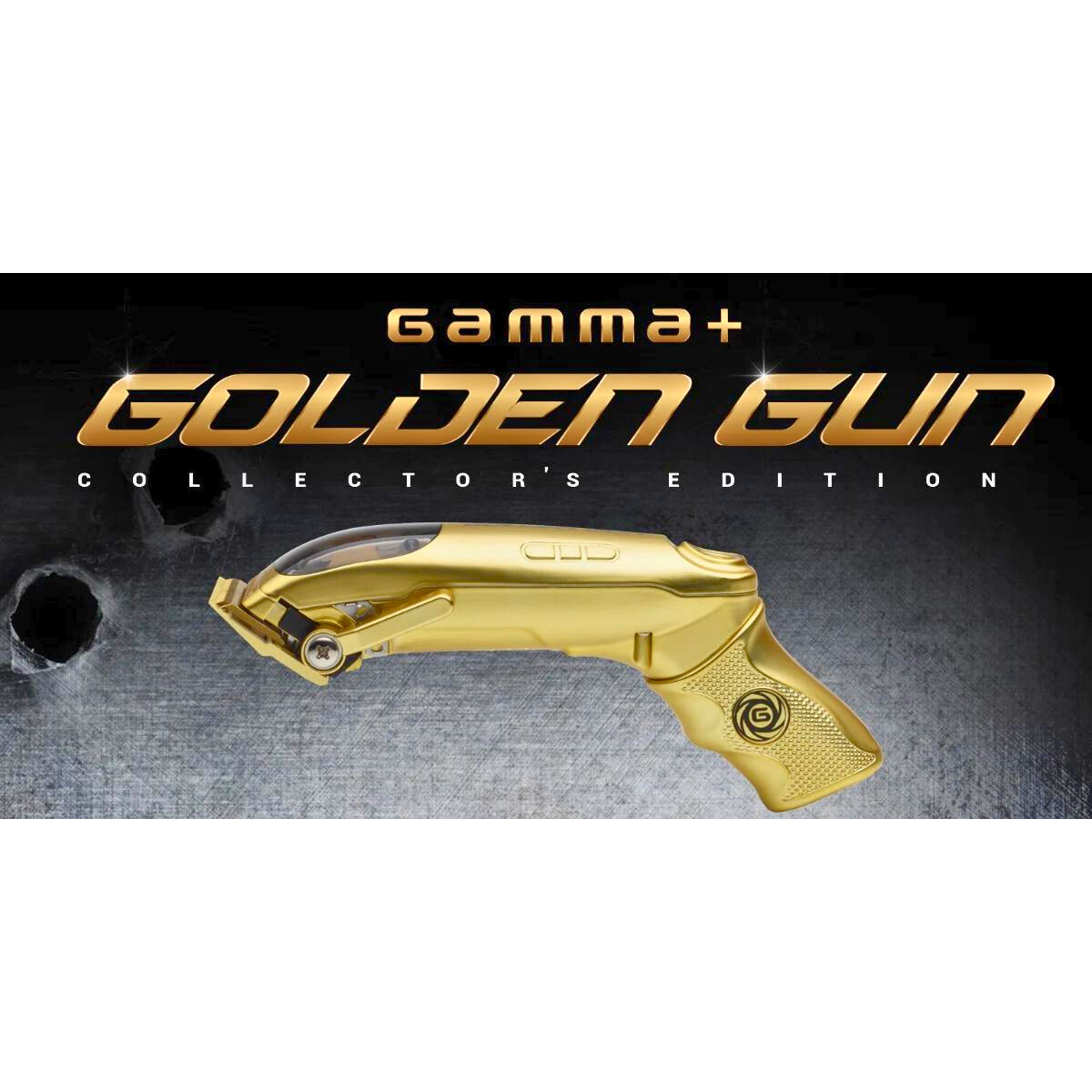 מכונת תספורת GOLDEN GUN מהדורה מוגבלת בעיצוב מרהיב GAMMA PIU גאמה פיו