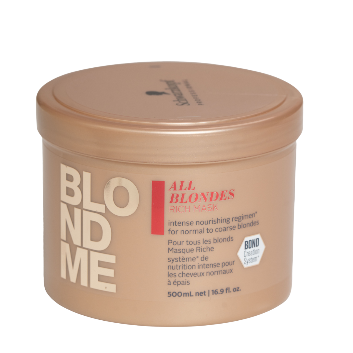 מסכת קראטין BLONDME לשיער רגיל עד עבה שוורצקופף 500 מ"ל