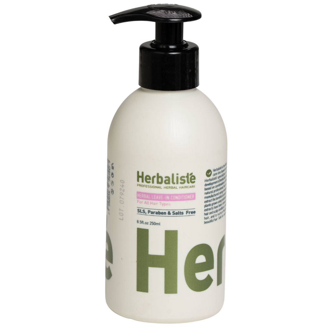 מרכך שיער צמחי ללא שטיפה HERBALISTE לכל סוגי השיער הרבליסטה 250 מ"ל