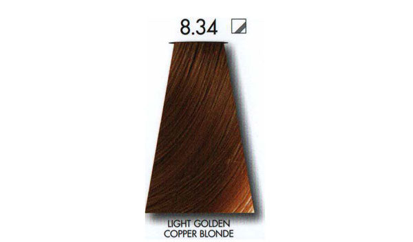 צבע שיער Light golden copper blonde 8.34 קיון KEUNE