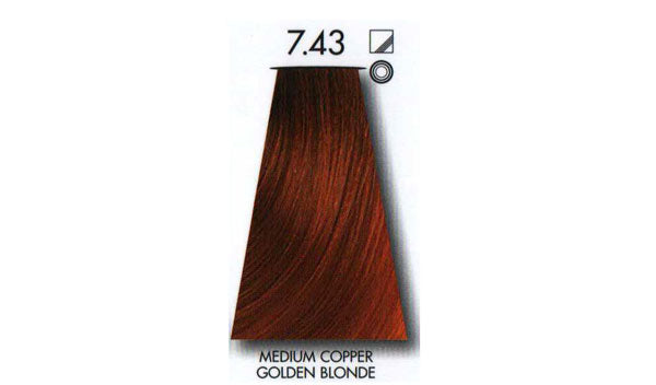 צבע שיער Medium copper golden blonde 7.43 קיון KEUNE