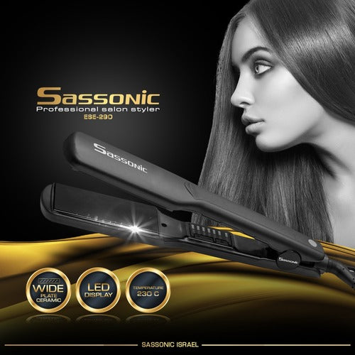 מחליק שיער קרמי מקצועי Sassonic ססוניק דגם 290