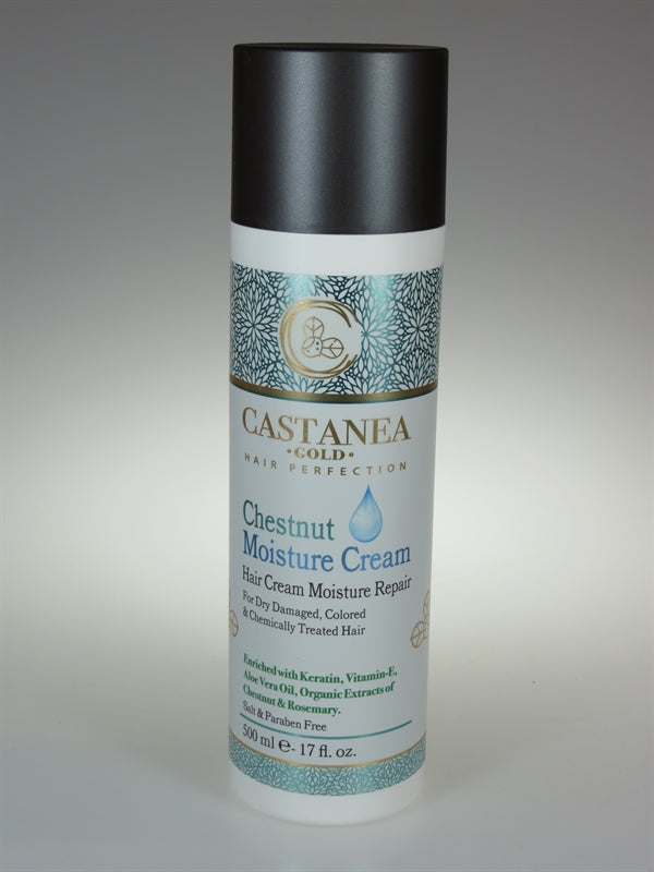 קרם לחות ערמונים CASTANEA לשיער יבש, צבוע ולאחר טיפולים כימיים 500 מ"ל קסטניה