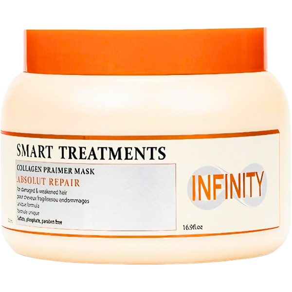 מסכה לשיער - מסכה לשיער יבש פגום ושבור INFINITY ABSOLUT REPAIR אינפיניטי 500 מ"ל מאת אינפיניטי INFINITY | | אידיאלית ל- אינפיניטי ללא מלחים מסכה לשיער | מושלמת ל- {{ product_use_case }}