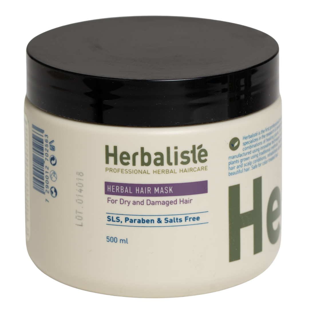מסכה צמחית HERBALISTE לטיפול ושיקום שיער פגום הרבליסטה 500 מ"ל