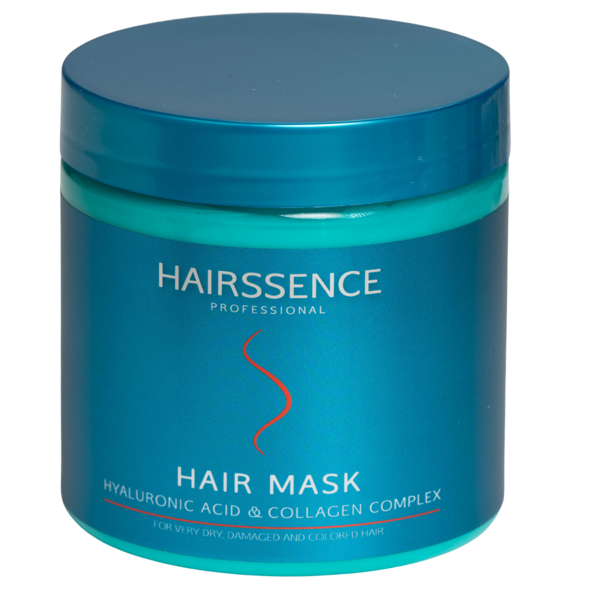 מסכה לשיער מסכה לשיער HAIRSSENCE חומצה היאלורונית וקולגן לשיער יבש, פגום וצבוע 500 מ"ל היירסנס Hairssence היירסנס מסכה לשיער